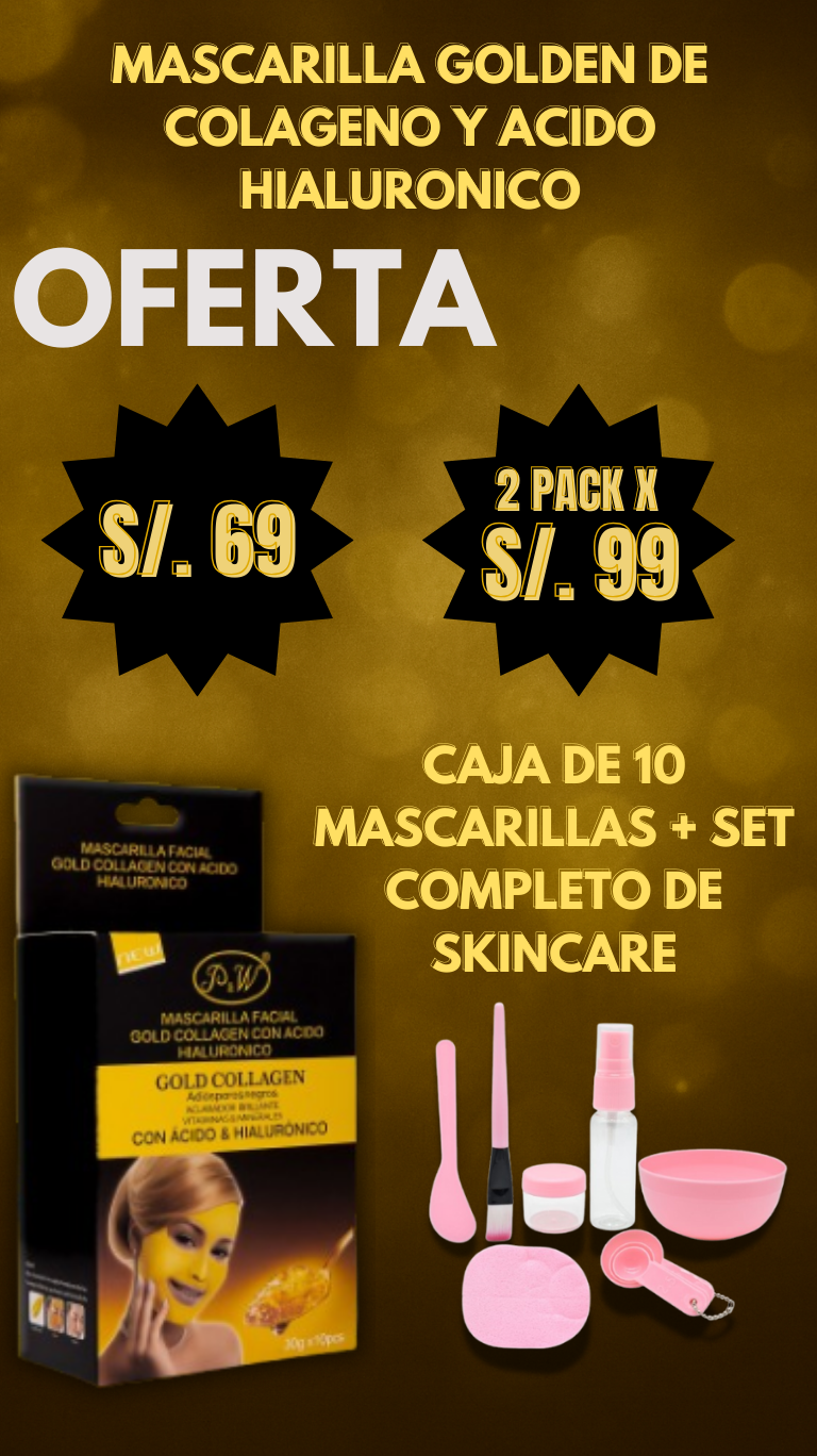 Mascarilla facial Golden
